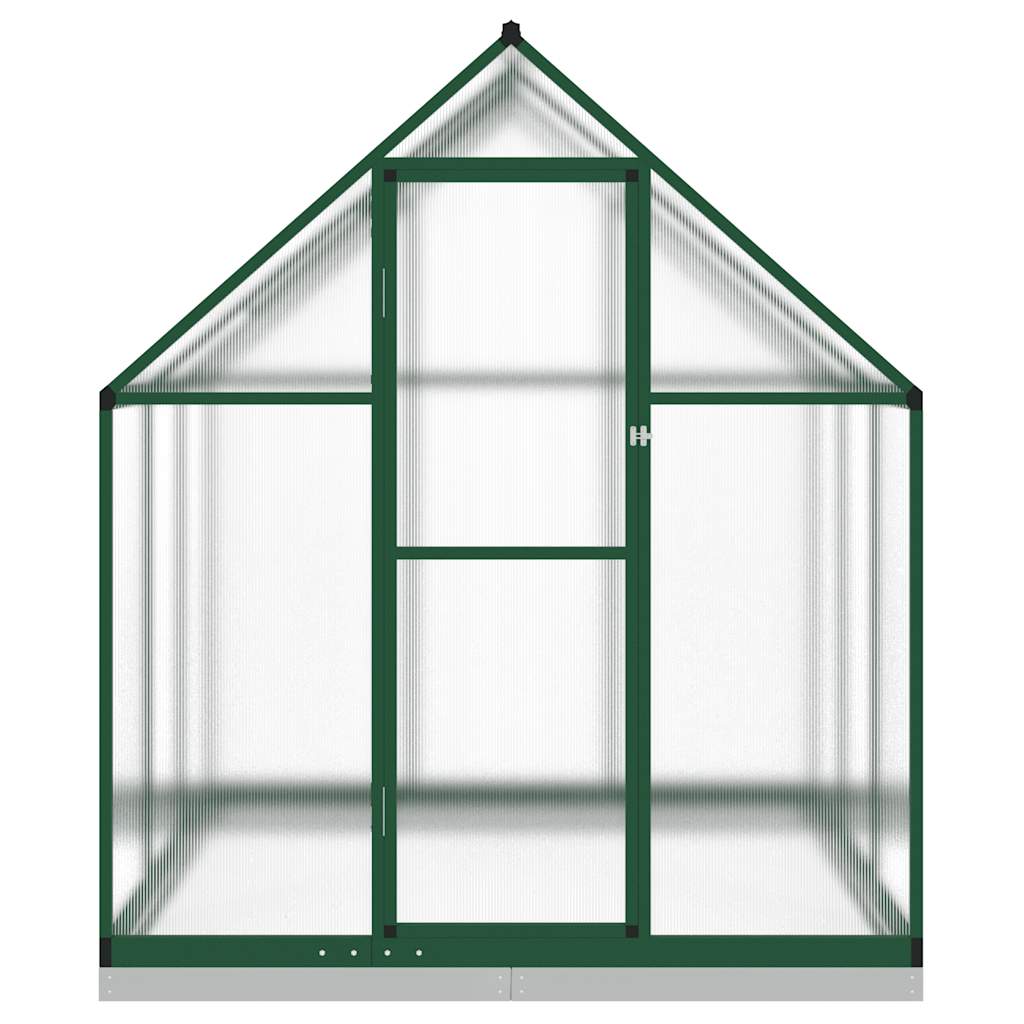 vidaXL Sere cu cadru de bază, verde, 169x169x202 cm, aluminiu