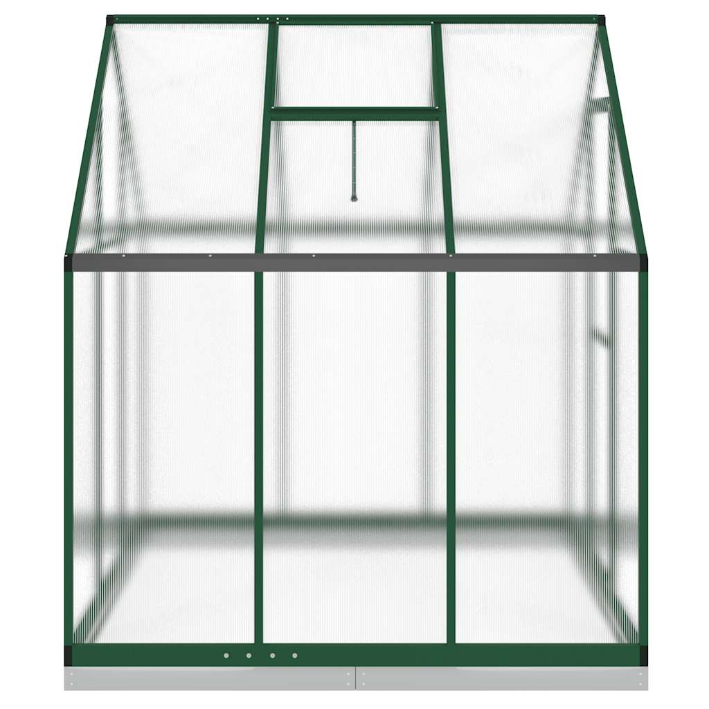 vidaXL Sere cu cadru de bază, verde, 169x169x202 cm, aluminiu