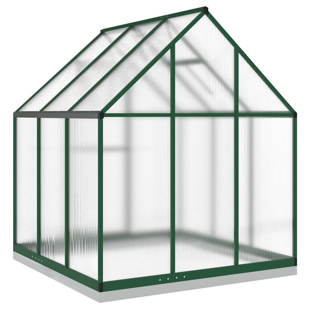 vidaXL Sere cu cadru de bază, verde, 169x169x202 cm, aluminiu