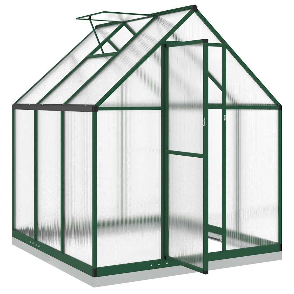 vidaXL Sere cu cadru de bază, verde, 169x169x202 cm, aluminiu