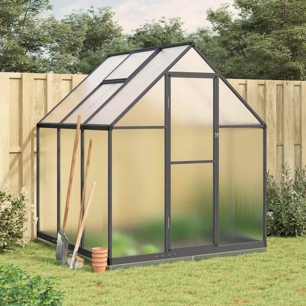 vidaXL Sere cu cadru de bază, antracit, 169x169x202 cm, aluminiu vidaXL Sere cu cadru de bază, antracit, 169x169x202 cm, aluminiu
