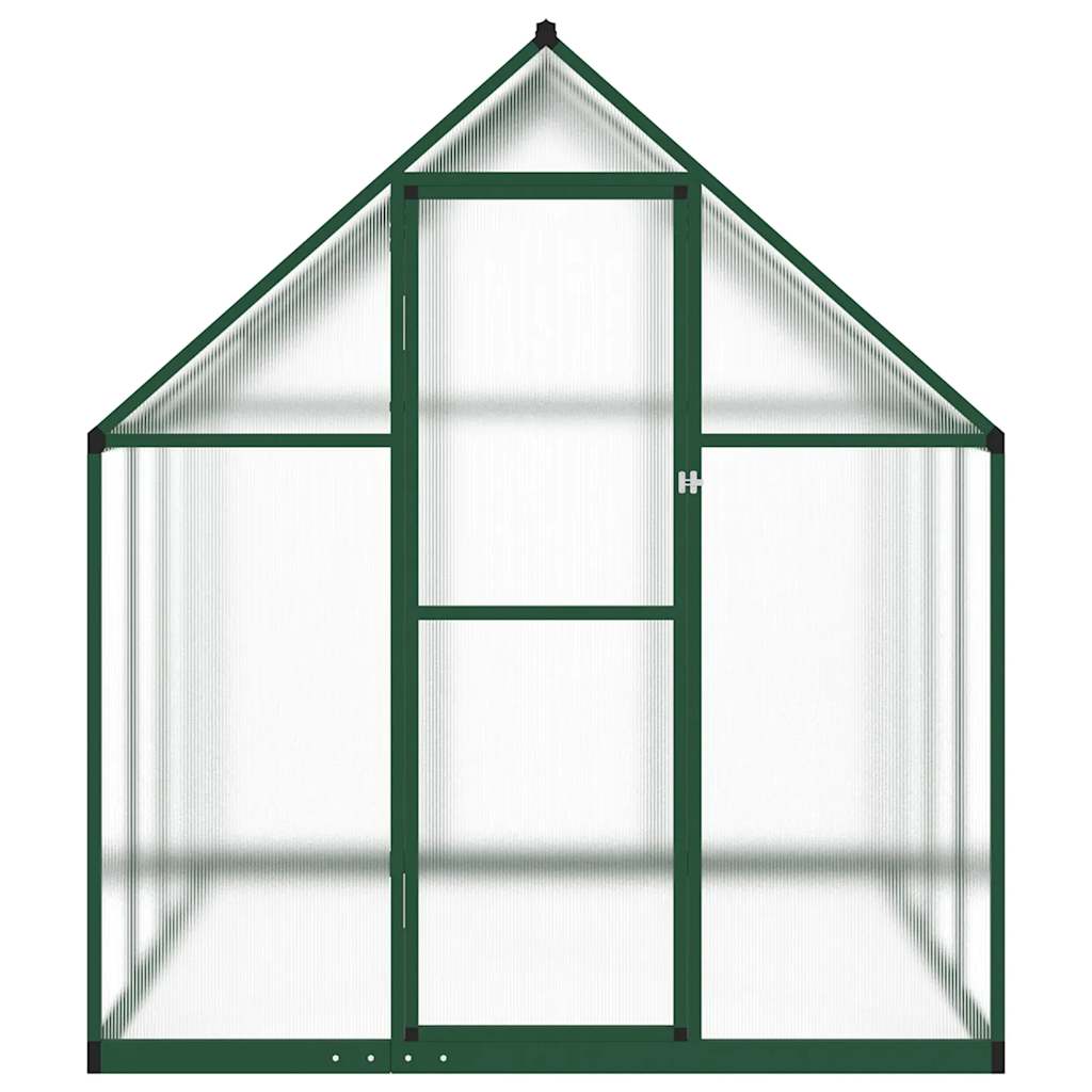 vidaXL Sere cu cadru de bază, verde, 224x169x195 cm, aluminiu