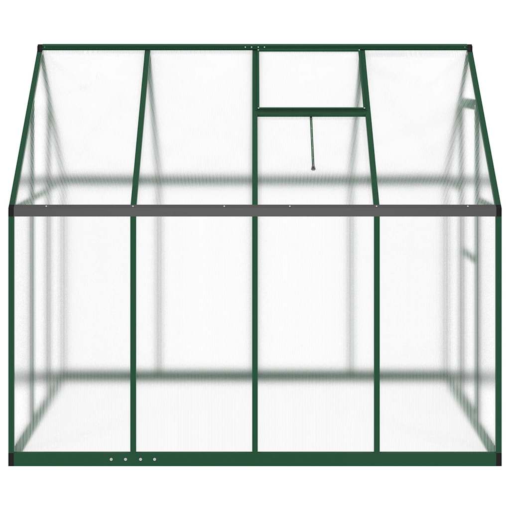 vidaXL Sere cu cadru de bază, verde, 224x169x195 cm, aluminiu