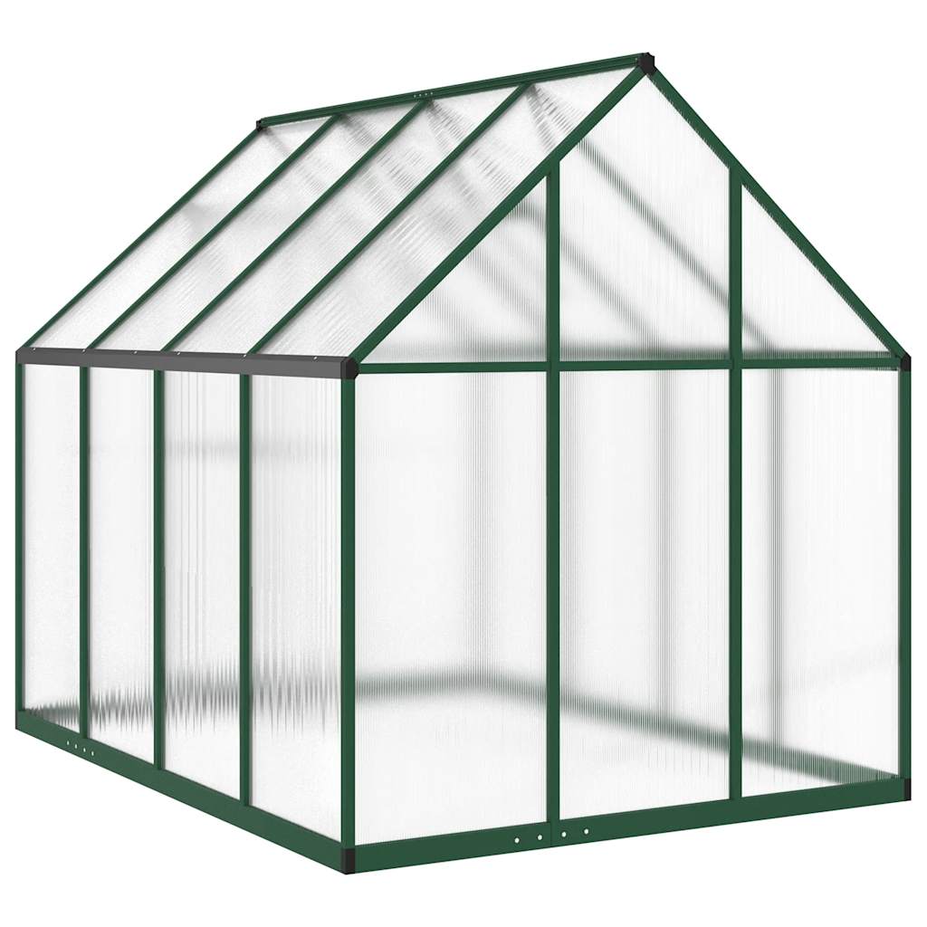 vidaXL Sere cu cadru de bază, verde, 224x169x195 cm, aluminiu