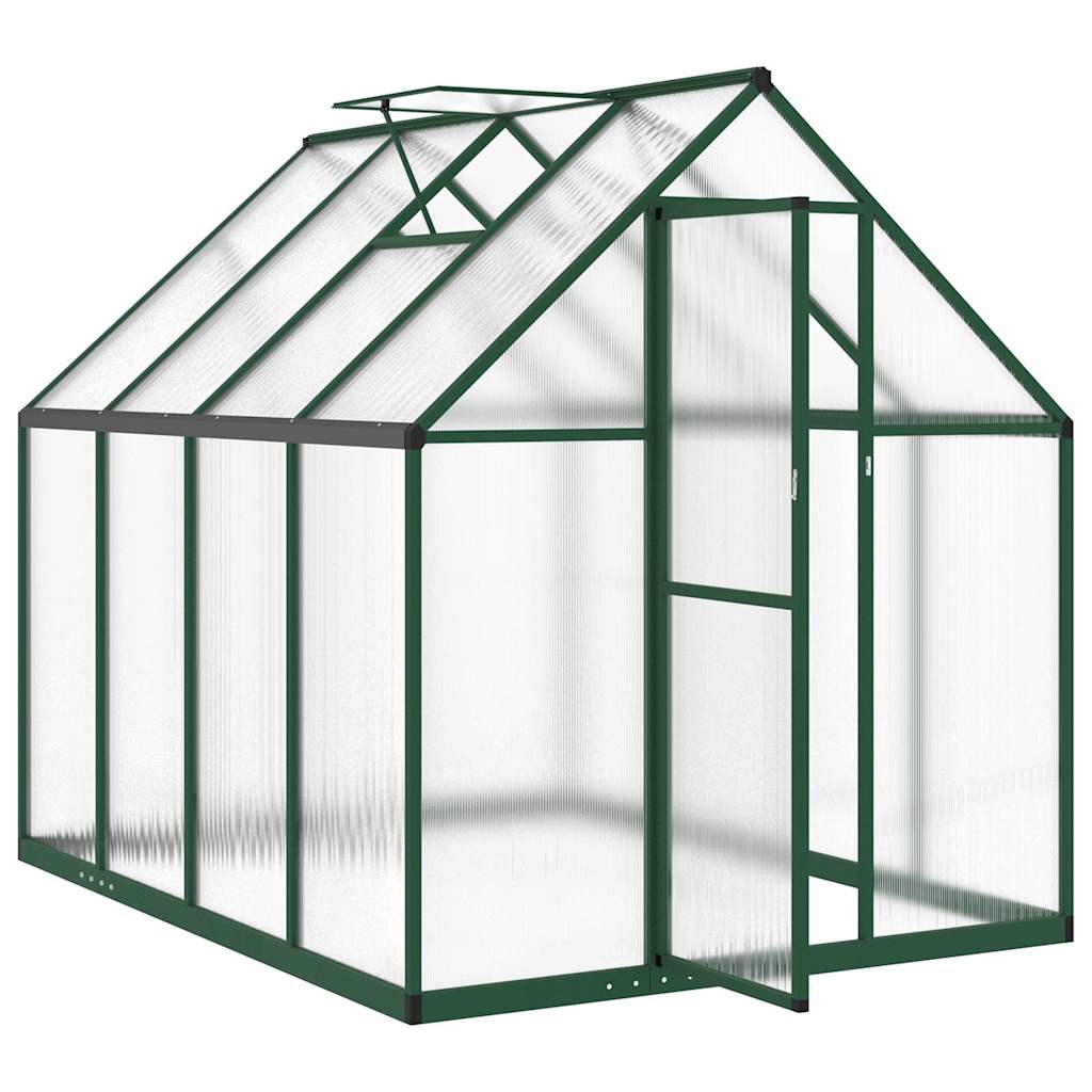 vidaXL Sere cu cadru de bază, verde, 224x169x195 cm, aluminiu