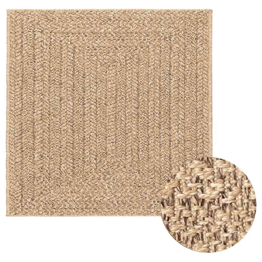 vidaXL Covor ZIZUR aspect iută, 240x240cm, pentru interior și exterior vidaXL Covor ZIZUR aspect iută, 240x240cm, pentru interior și exterior