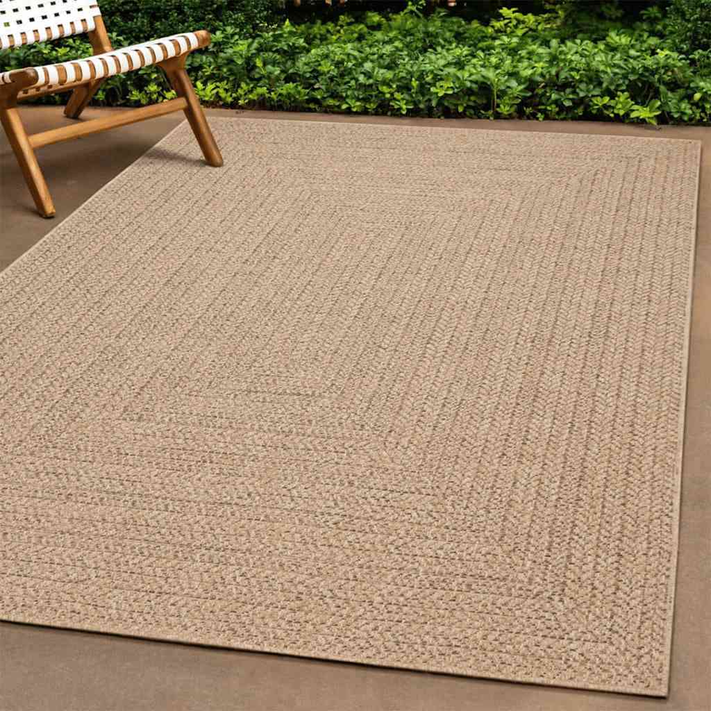 vidaXL Covor ZIZUR aspect iută, 240x240cm, pentru interior și exterior vidaXL Covor ZIZUR aspect iută, 240x240cm, pentru interior și exterior