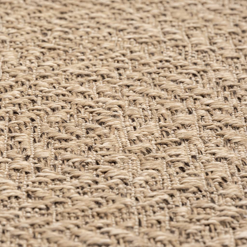 vidaXL Covor ZIZUR aspect iută, 120x120cm, pentru interior și exterior