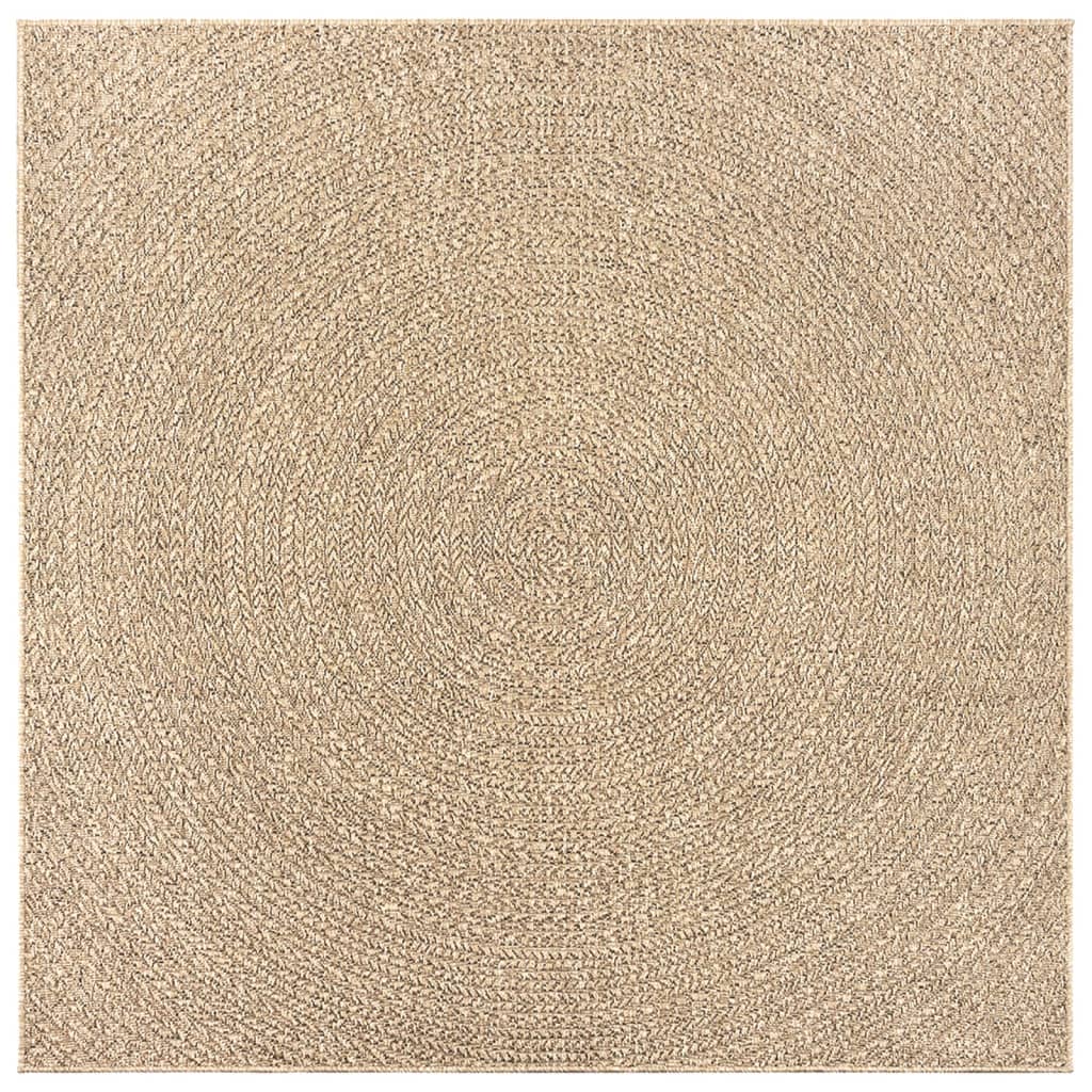 vidaXL Covor ZIZUR aspect iută, 240x240cm, pentru interior și exterior