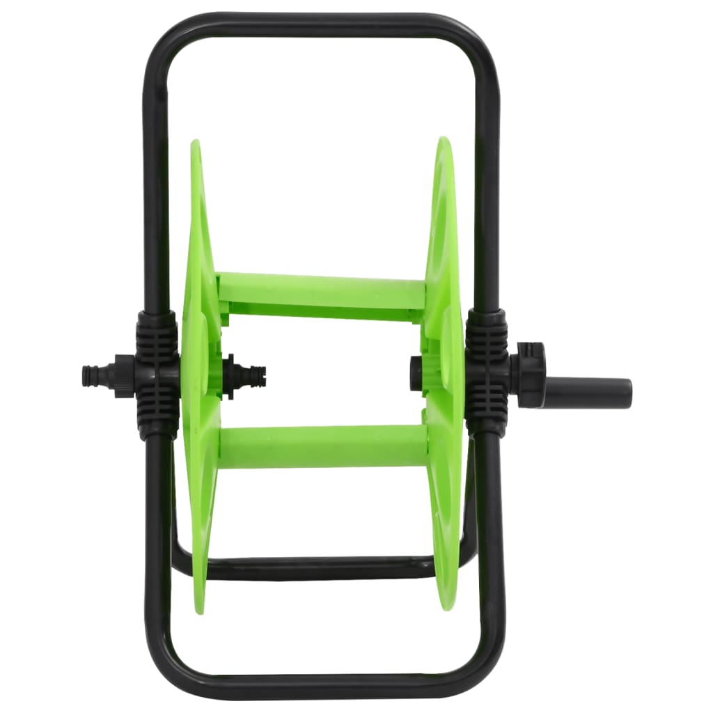 vidaXL Tambur de furtun autonom, verde, pt. furtun 45 m 1/2 inch, oțel