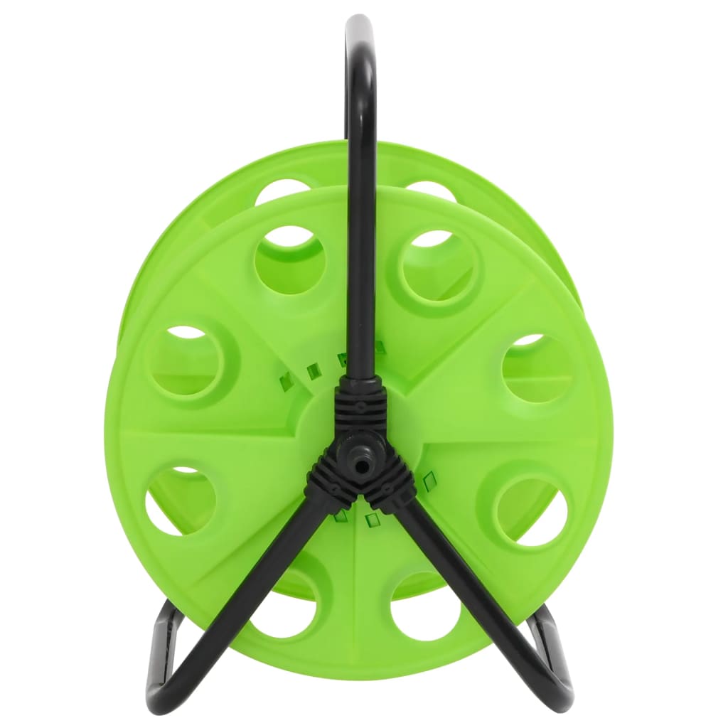 vidaXL Tambur de furtun autonom, verde, pt. furtun 45 m 1/2 inch, oțel