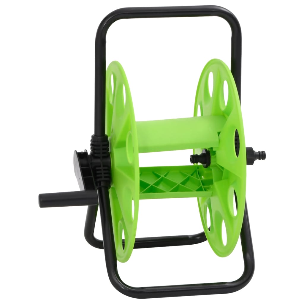 vidaXL Tambur de furtun autonom, verde, pt. furtun 45 m 1/2 inch, oțel