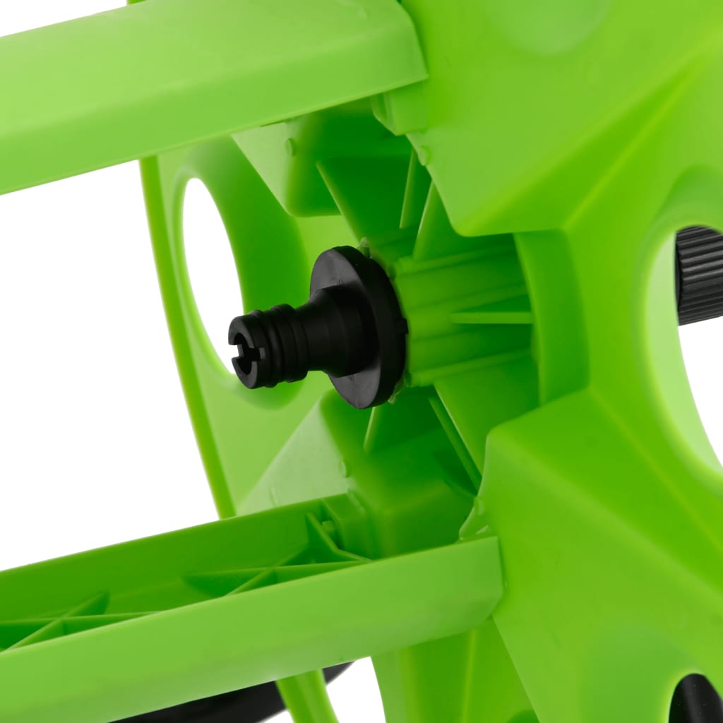 vidaXL Tambur de furtun autonom, verde, pt. furtun 45 m 1/2 inch, oțel