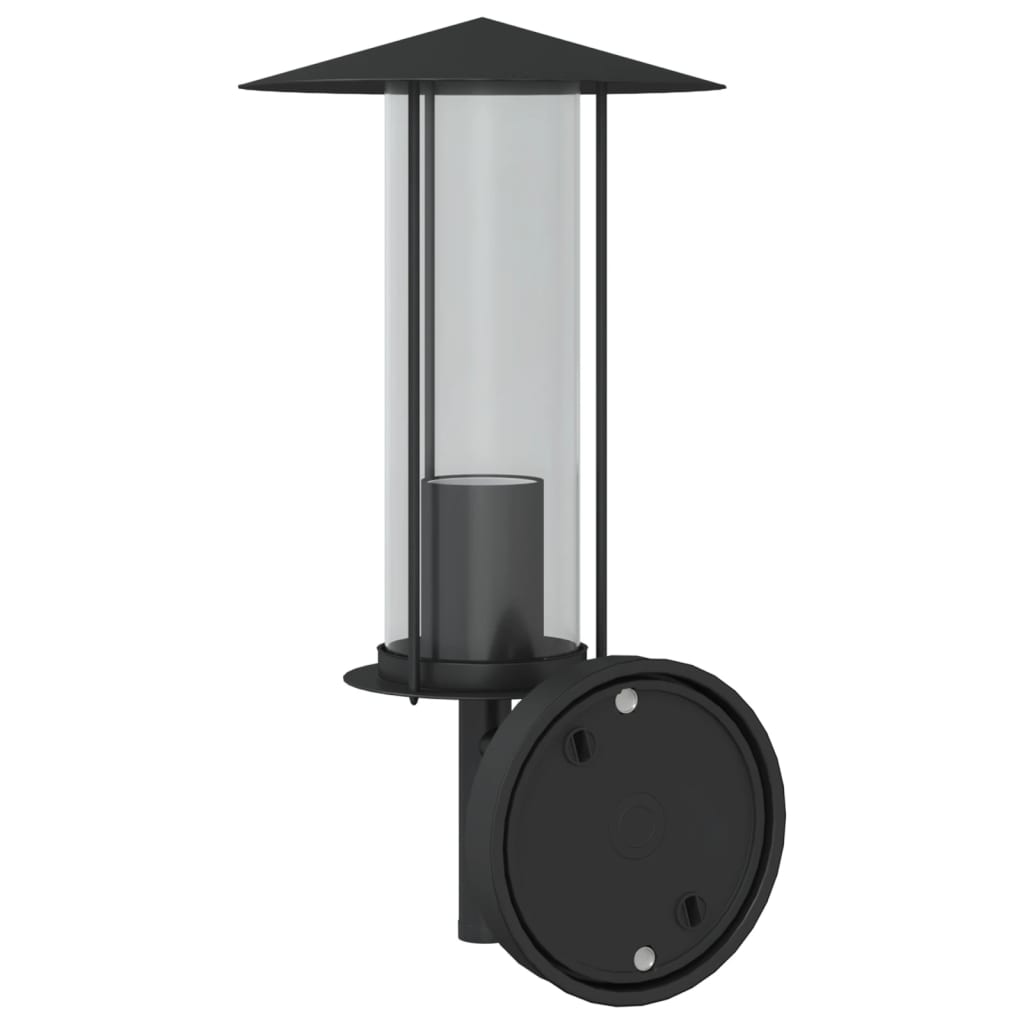 vidaXL Corpuri de iluminat exterior de perete 2 buc argintiu oțel inox vidaXL Corpuri de iluminat exterior de perete 2 buc argintiu oțel inox
