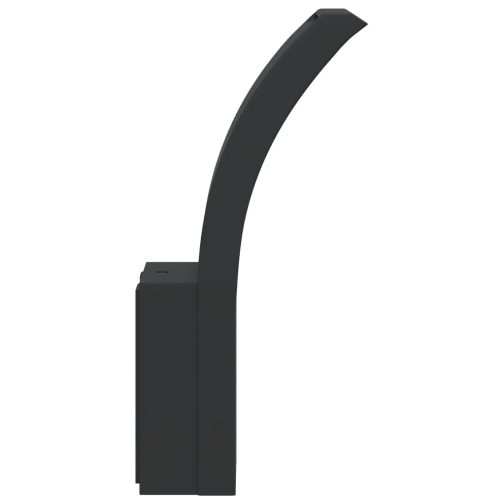 vidaXL Lămpi exterioare de perete cu LED 2 buc. negru, aluminiu turnat vidaXL Lămpi exterioare de perete cu LED 2 buc. negru, aluminiu turnat
