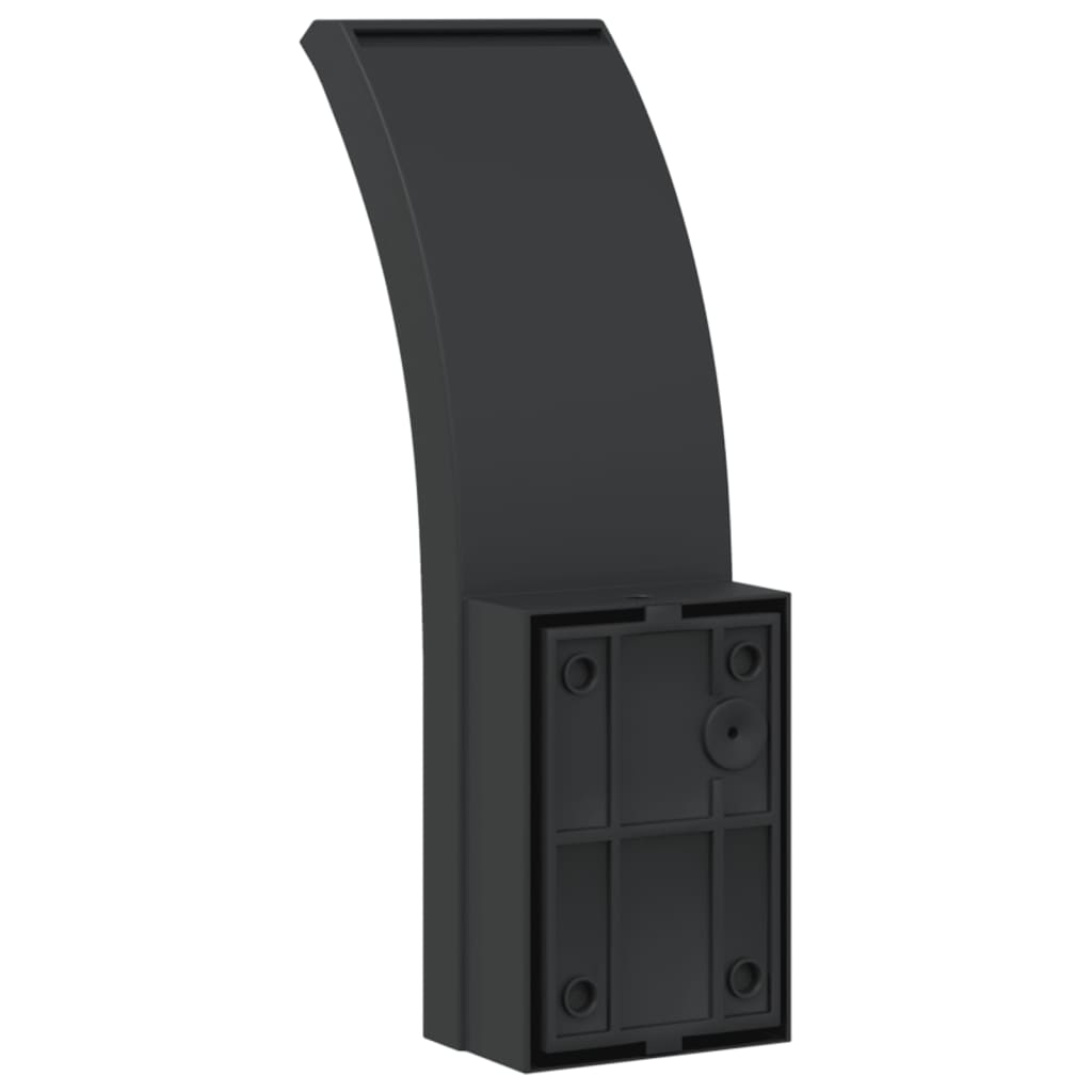 vidaXL Lămpi exterioare de perete cu LED 2 buc. negru, aluminiu turnat vidaXL Lămpi exterioare de perete cu LED 2 buc. negru, aluminiu turnat