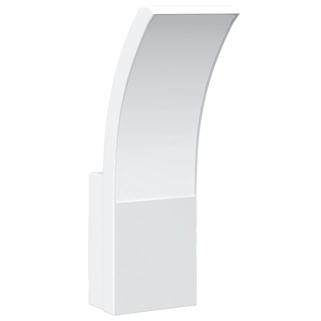 vidaXL Lampă exterioară de perete cu LED, alb, aluminiu turnat vidaXL Lampă exterioară de perete cu LED, alb, aluminiu turnat