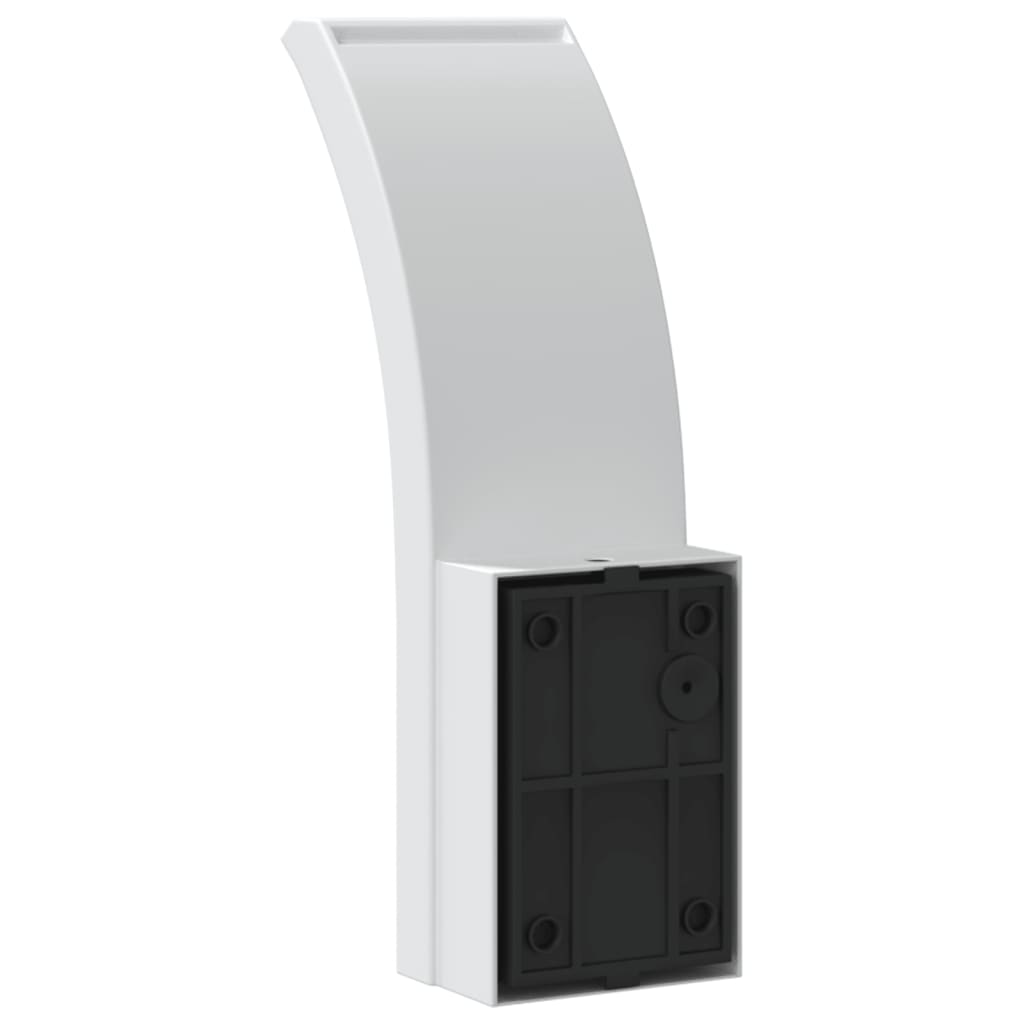 vidaXL Lampă exterioară de perete cu LED, alb, aluminiu turnat vidaXL Lampă exterioară de perete cu LED, alb, aluminiu turnat