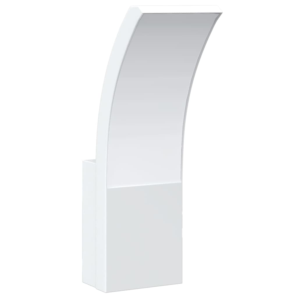 vidaXL Lămpi exterioare de perete cu LED 2 buc. alb, aluminiu turnat