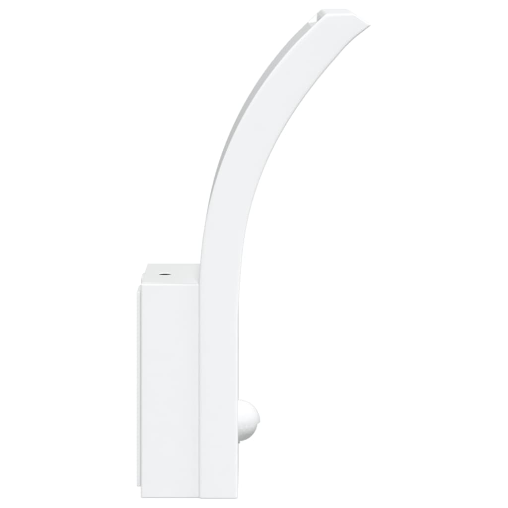 vidaXL Lampă exterioară de perete cu LED/senzor, alb, aluminiu turnat