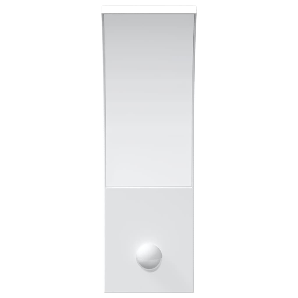 vidaXL Lămpi exterioare de perete LED/senzor 2 buc alb aluminiu turnat vidaXL Lămpi exterioare de perete LED/senzor 2 buc alb aluminiu turnat