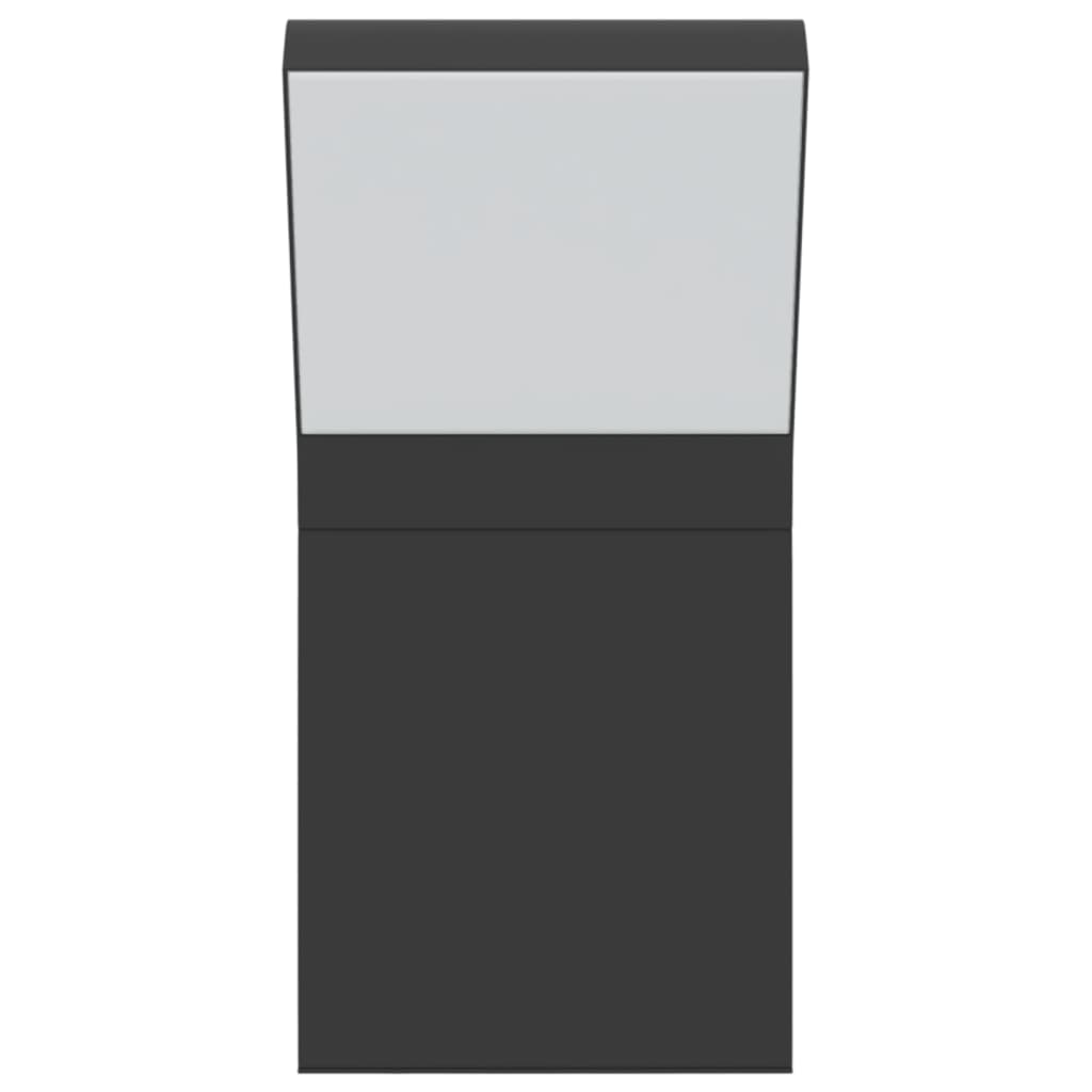 vidaXL Lampă exterioară de perete cu LED, negru, aluminiu turnat vidaXL Lampă exterioară de perete cu LED, negru, aluminiu turnat