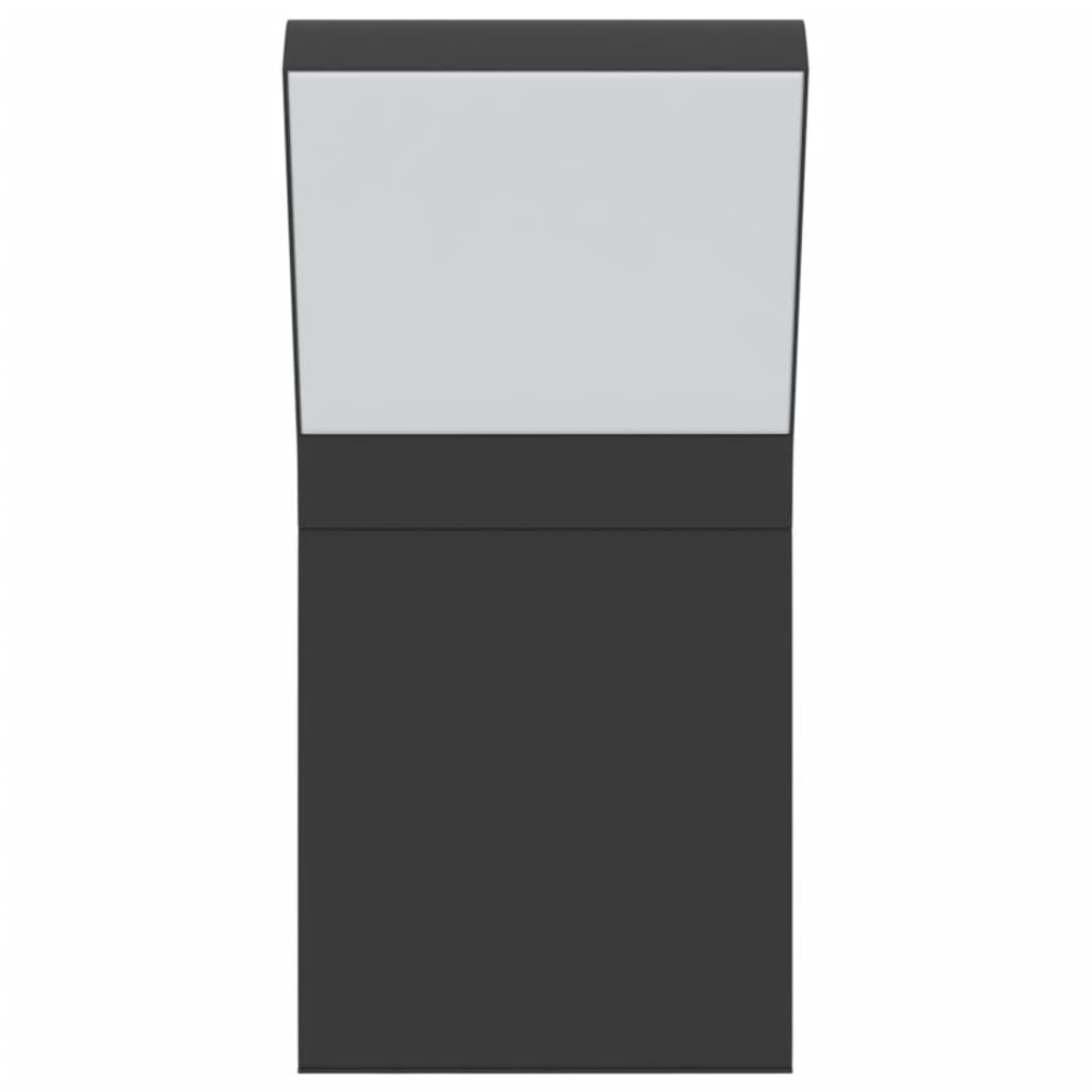 vidaXL Lămpi exterioare de perete cu LED 2 buc. negru, aluminiu turnat vidaXL Lămpi exterioare de perete cu LED 2 buc. negru, aluminiu turnat