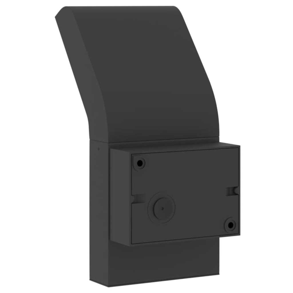 vidaXL Lampă exterioară de perete cu LED/senzor, negru aluminiu turnat vidaXL Lampă exterioară de perete cu LED/senzor, negru aluminiu turnat