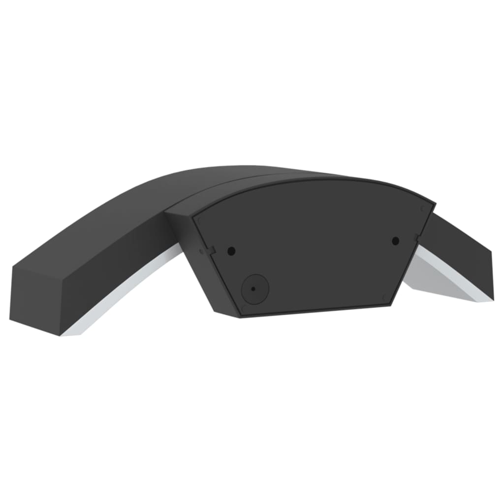 vidaXL Lămpi exterioare de perete cu LED/senzor 2 buc. negru aluminiu vidaXL Lămpi exterioare de perete cu LED/senzor 2 buc. negru aluminiu