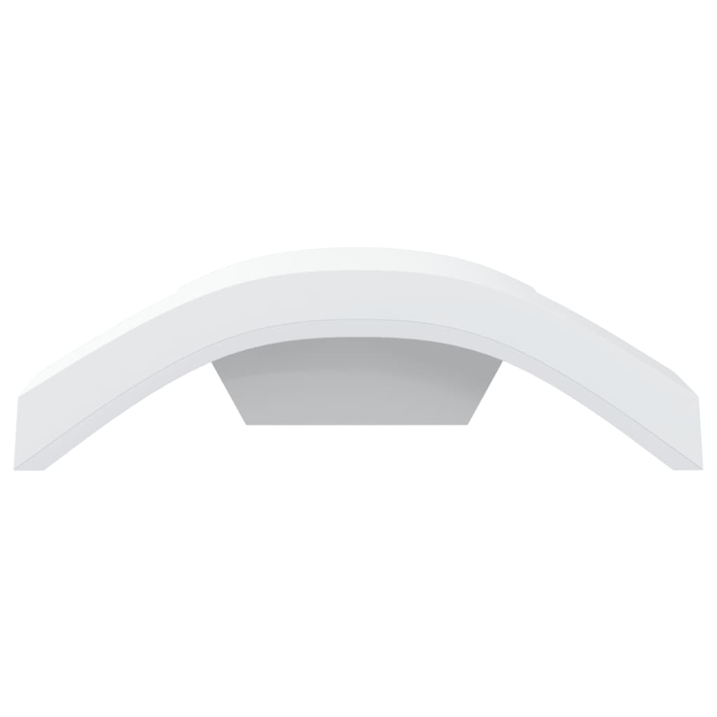 vidaXL Lămpi exterioare de perete cu LED 2 buc. alb, aluminiu turnat vidaXL Lămpi exterioare de perete cu LED 2 buc. alb, aluminiu turnat