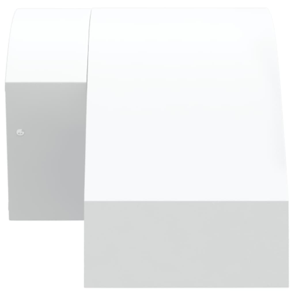 vidaXL Lămpi exterioare de perete LED/senzor 2 buc alb aluminiu turnat vidaXL Lămpi exterioare de perete LED/senzor 2 buc alb aluminiu turnat