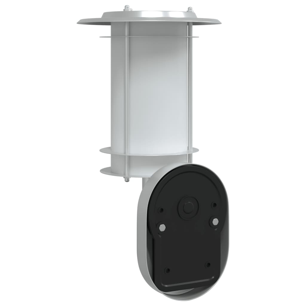 vidaXL Lampă de perete exterior cu senzor, argintiu, oțel inoxidabil vidaXL Lampă de perete exterior cu senzor, argintiu, oțel inoxidabil