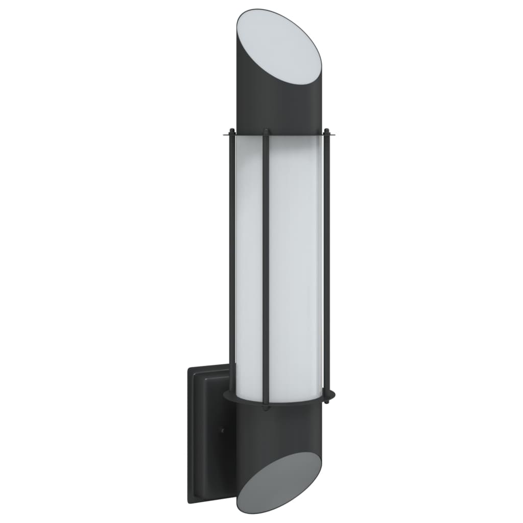 vidaXL Lampă exterioară de perete, negru, oțel inoxidabil vidaXL Lampă exterioară de perete, negru, oțel inoxidabil