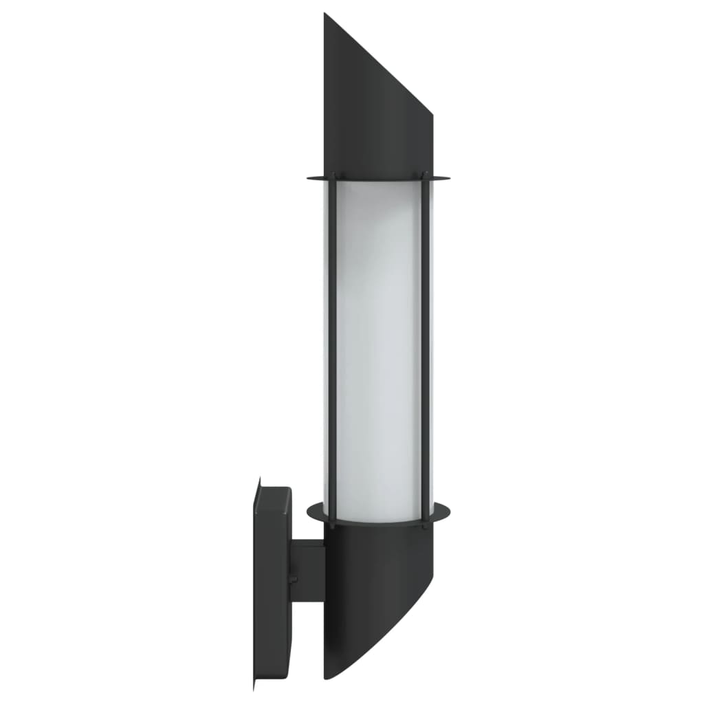 vidaXL Corpuri de iluminat exterior de perete 2 buc argintiu oțel inox vidaXL Corpuri de iluminat exterior de perete 2 buc argintiu oțel inox