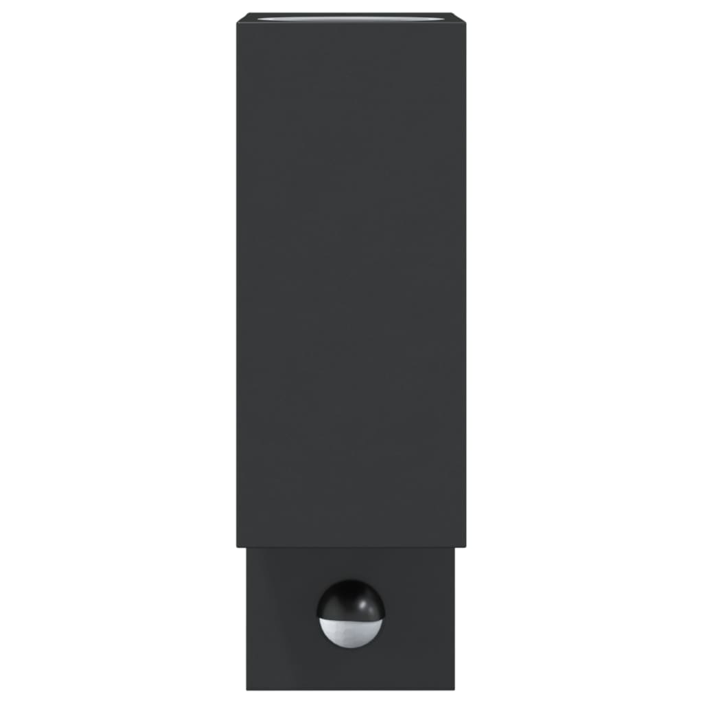 vidaXL Lămpi exterioare de perete senzori 2 buc. negru aluminiu turnat vidaXL Lămpi exterioare de perete senzori 2 buc. negru aluminiu turnat