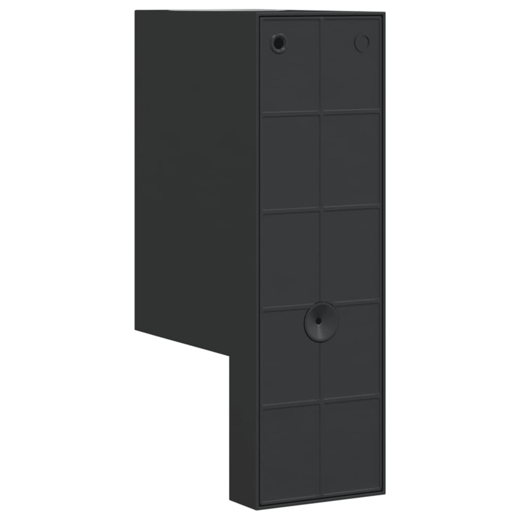 vidaXL Lămpi exterioare de perete senzori 2 buc. negru aluminiu turnat vidaXL Lămpi exterioare de perete senzori 2 buc. negru aluminiu turnat