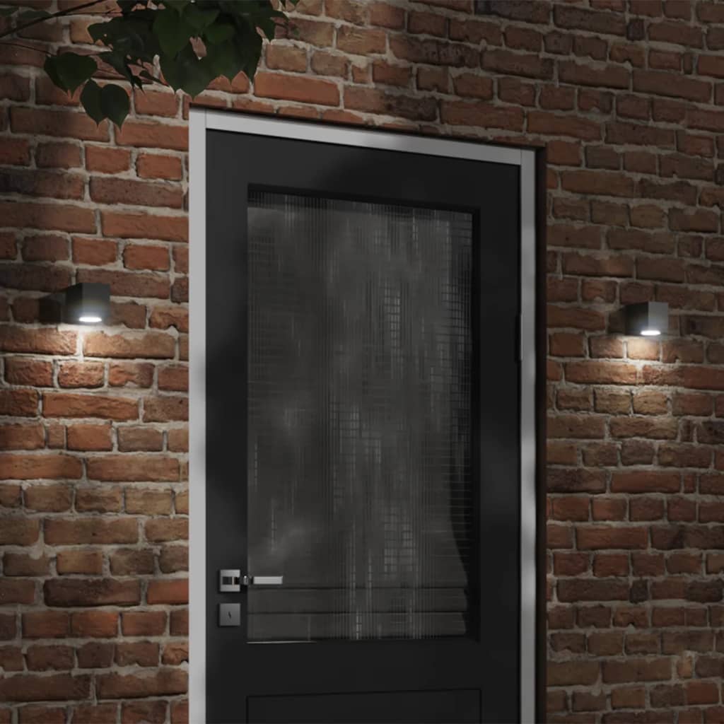 vidaXL Lampă exterioară de perete, negru, aluminiu turnat sub presiune vidaXL Lampă exterioară de perete, negru, aluminiu turnat sub presiune