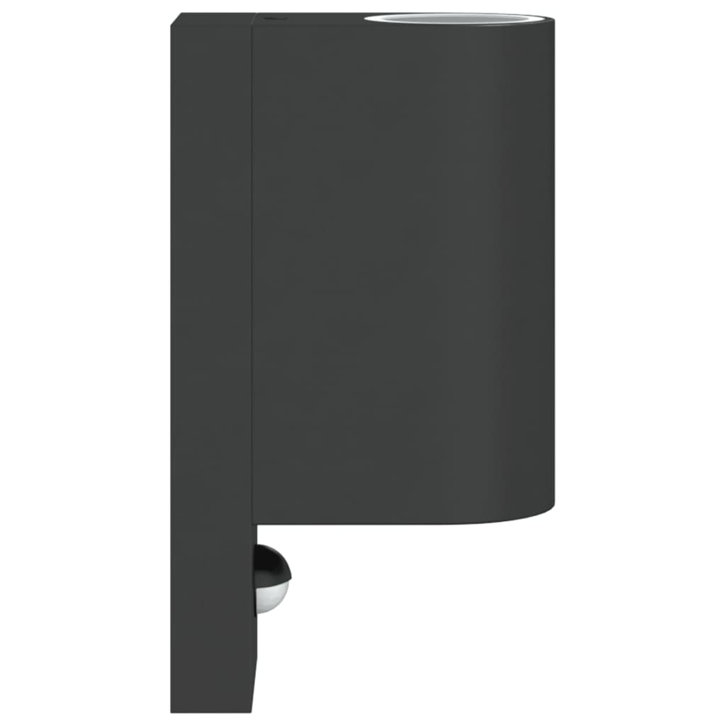 vidaXL Lămpi exterioare de perete senzori 2 buc. negru aluminiu turnat vidaXL Lămpi exterioare de perete senzori 2 buc. negru aluminiu turnat