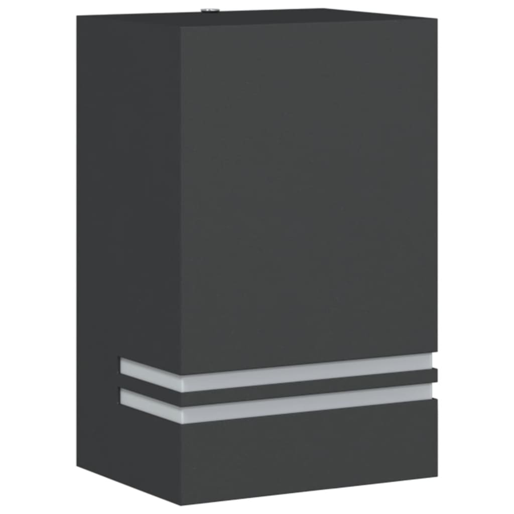 vidaXL Lampă exterioară de perete, negru, oțel inoxidabil vidaXL Lampă exterioară de perete, negru, oțel inoxidabil