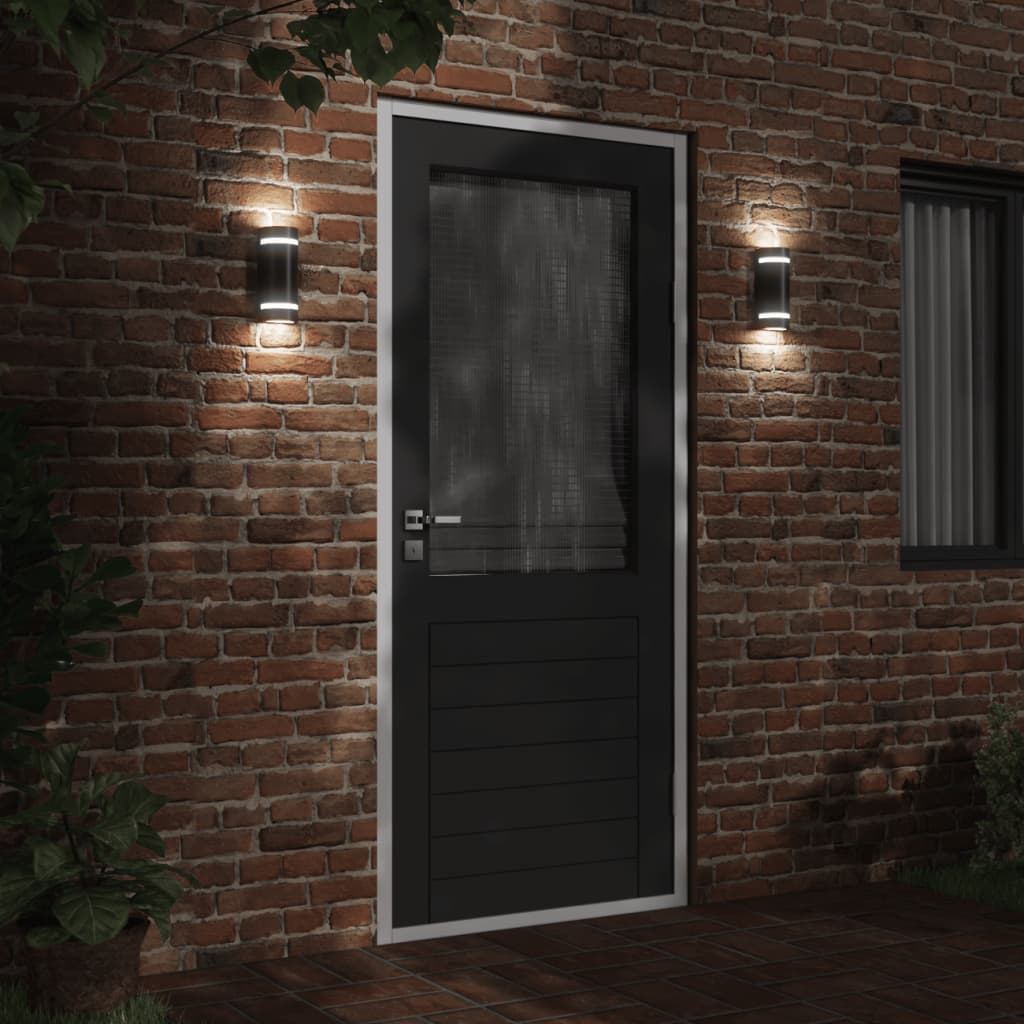 vidaXL Lampă exterioară de perete, negru, aluminiu turnat sub presiune vidaXL Lampă exterioară de perete, negru, aluminiu turnat sub presiune