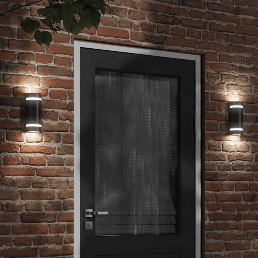 vidaXL Lampă exterioară de perete, negru, aluminiu turnat sub presiune vidaXL Lampă exterioară de perete, negru, aluminiu turnat sub presiune