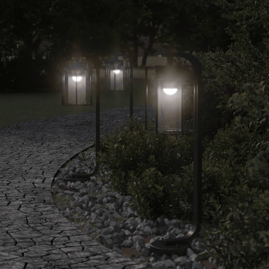 vidaXL Lampă exterioară de podea, negru, 60 cm, oțel inoxidabil vidaXL Lampă exterioară de podea, negru, 60 cm, oțel inoxidabil