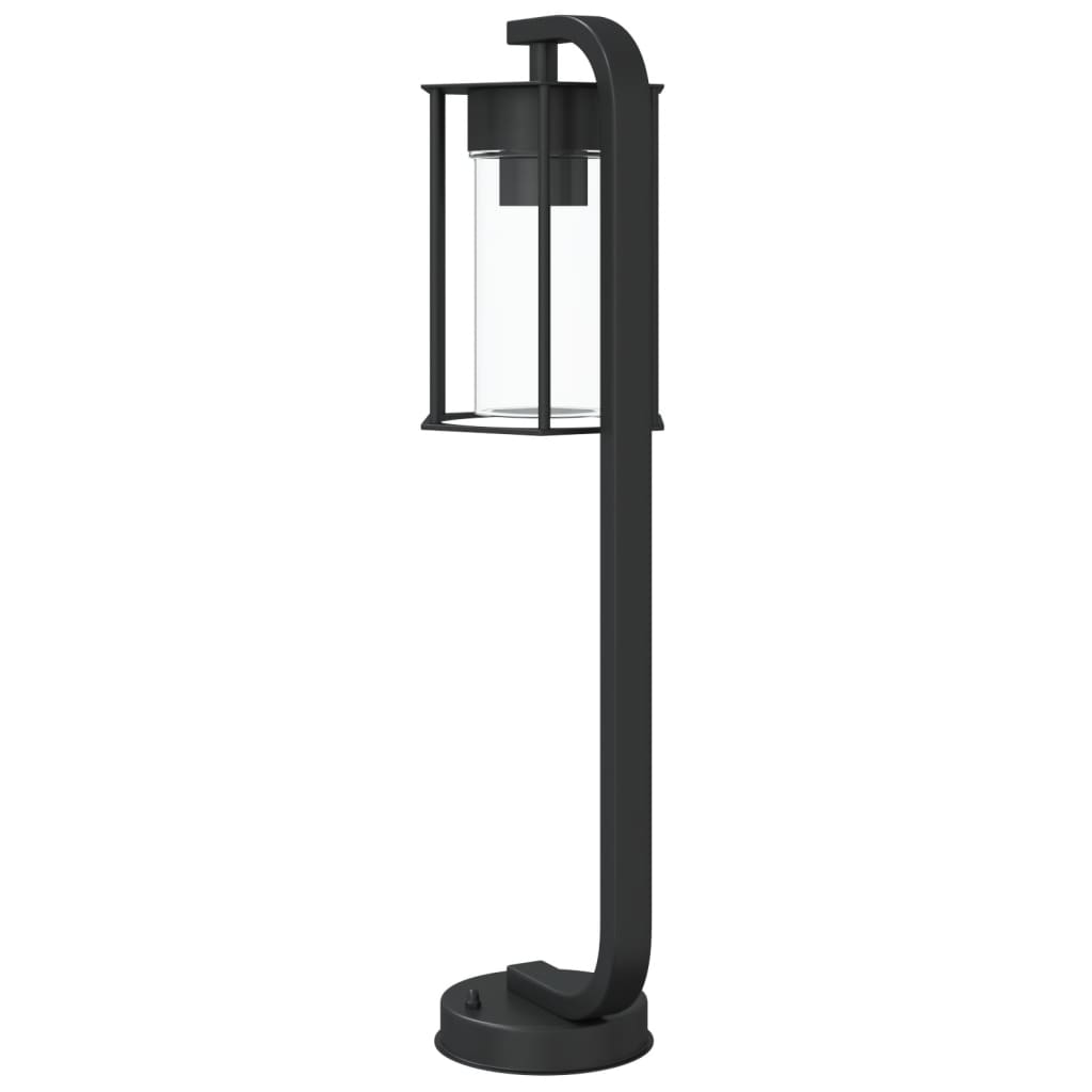 vidaXL Lămpi de podea de exterior 3 buc. negru 60 cm oțel inoxidabil