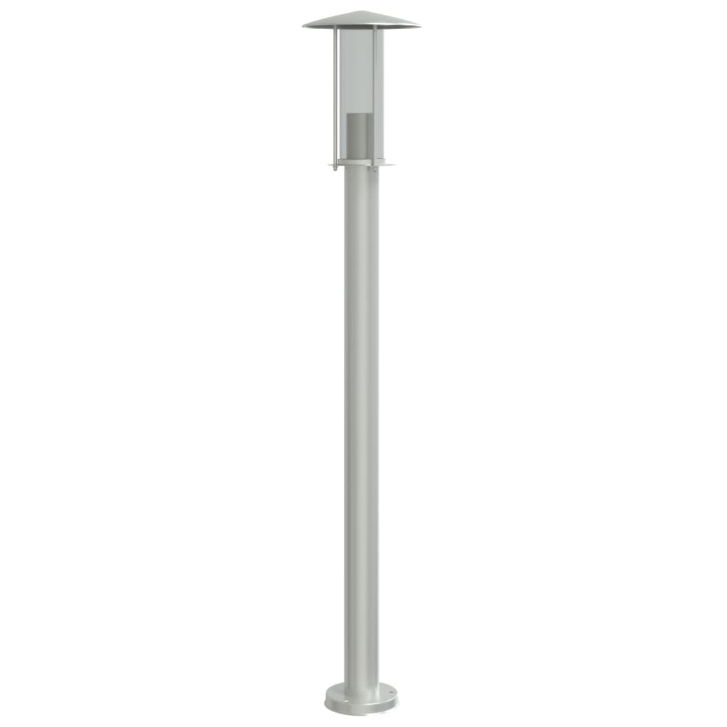 vidaXL Lămpi exterioare de podea 3 buc argintiu 100 cm oțel inoxidabil vidaXL Lămpi exterioare de podea 3 buc argintiu 100 cm oțel inoxidabil