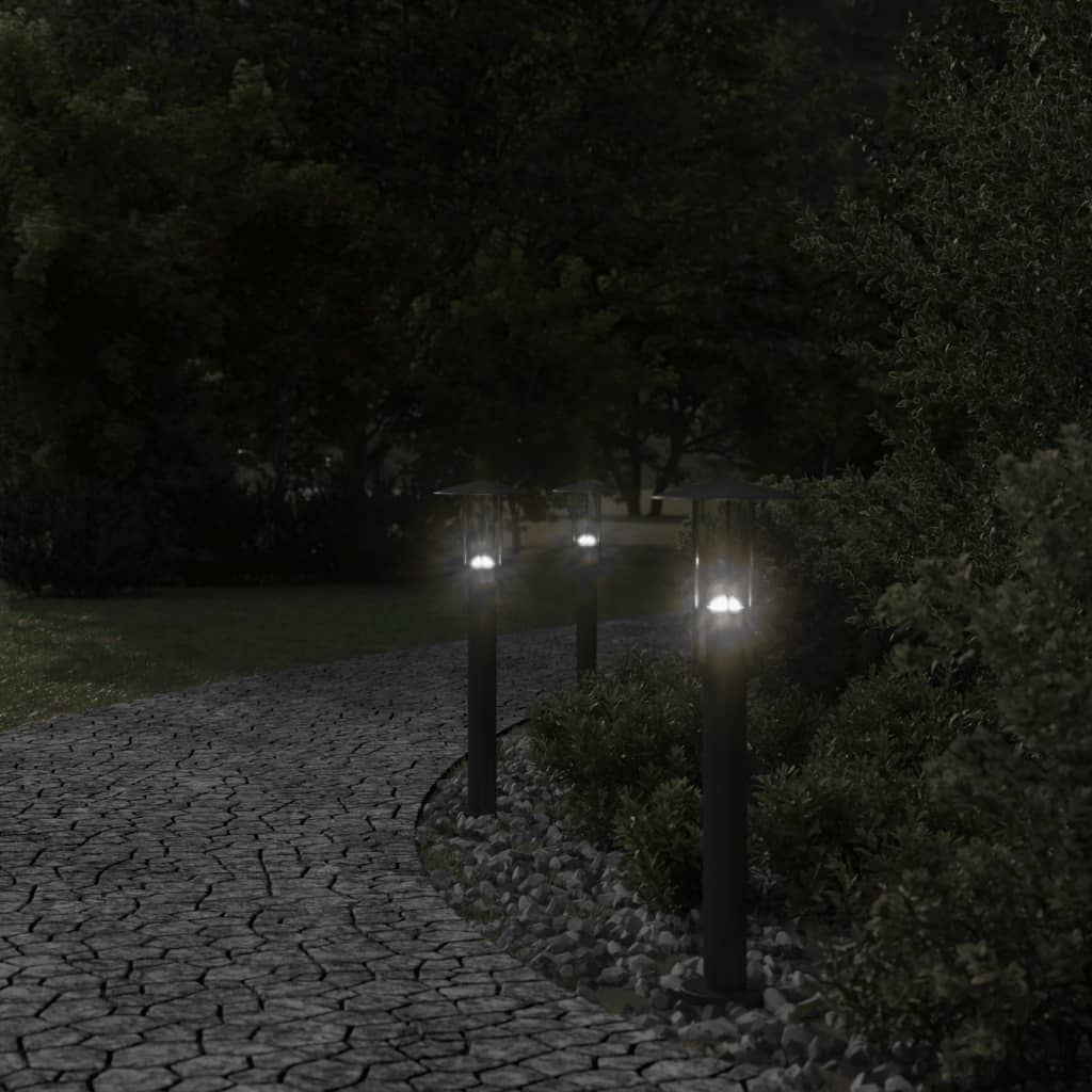 vidaXL Lampă exterioară de podea, negru, 60 cm, oțel inoxidabil vidaXL Lampă exterioară de podea, negru, 60 cm, oțel inoxidabil