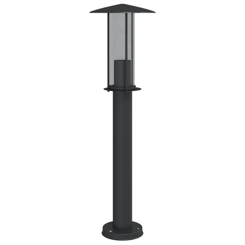 vidaXL Lampă exterioară de podea, negru, 60 cm, oțel inoxidabil vidaXL Lampă exterioară de podea, negru, 60 cm, oțel inoxidabil