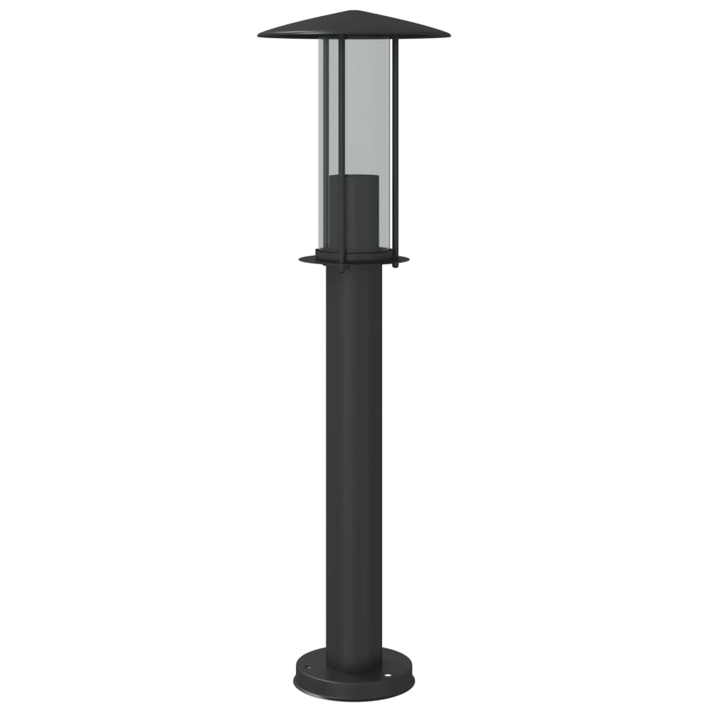 vidaXL Lămpi de podea de exterior 3 buc. negru 60 cm oțel inoxidabil vidaXL Lămpi de podea de exterior 3 buc. negru 60 cm oțel inoxidabil