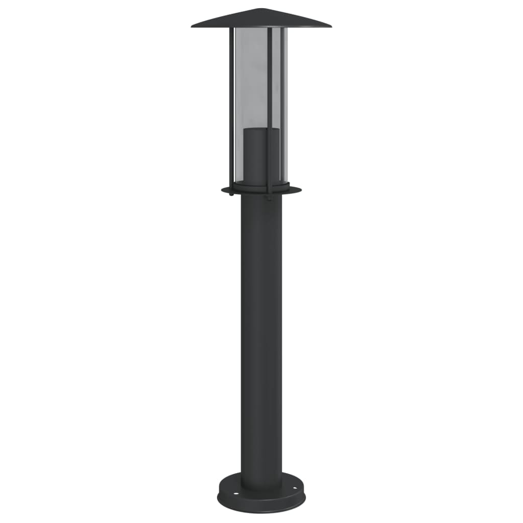 vidaXL Lămpi de podea de exterior 3 buc. negru 60 cm oțel inoxidabil vidaXL Lămpi de podea de exterior 3 buc. negru 60 cm oțel inoxidabil