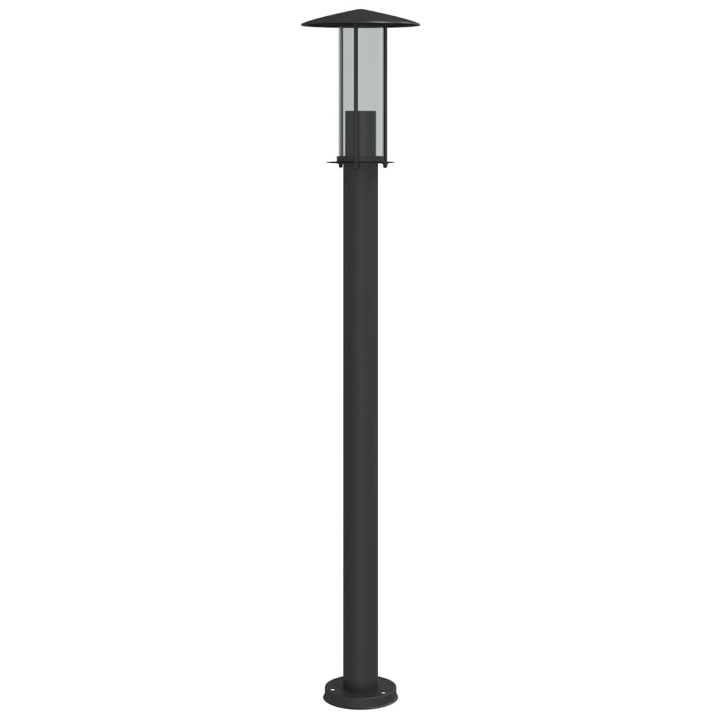 vidaXL Lampă exterioară de podea, negru, 100 cm, oțel inoxidabil vidaXL Lampă exterioară de podea, negru, 100 cm, oțel inoxidabil
