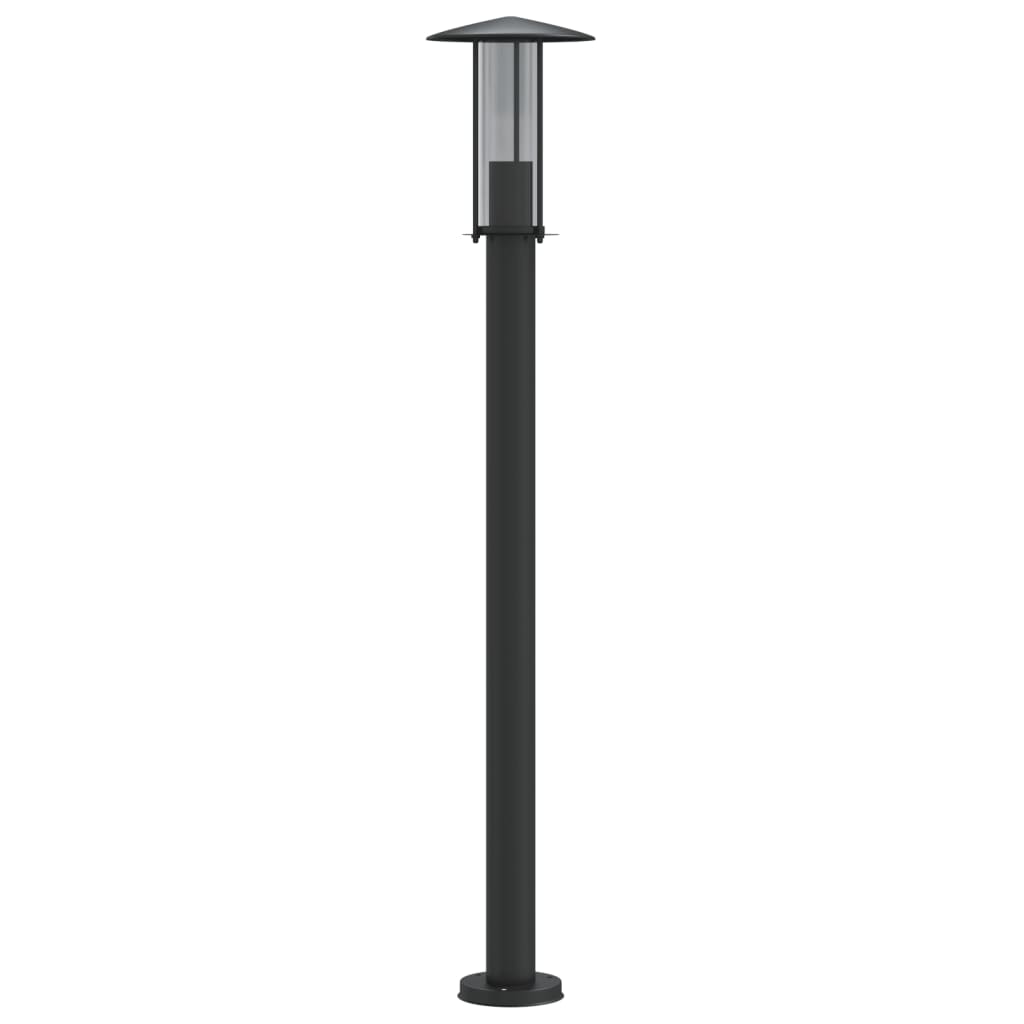 vidaXL Lampă exterioară de podea, negru, 100 cm, oțel inoxidabil vidaXL Lampă exterioară de podea, negru, 100 cm, oțel inoxidabil
